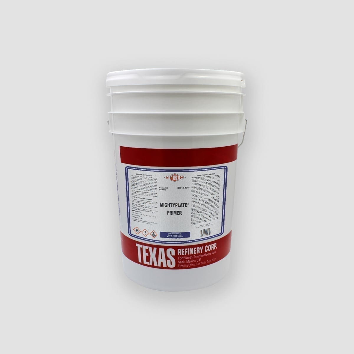 Pail of TRC Mightyplate Primer - Texas Refinery Of Canada Limited